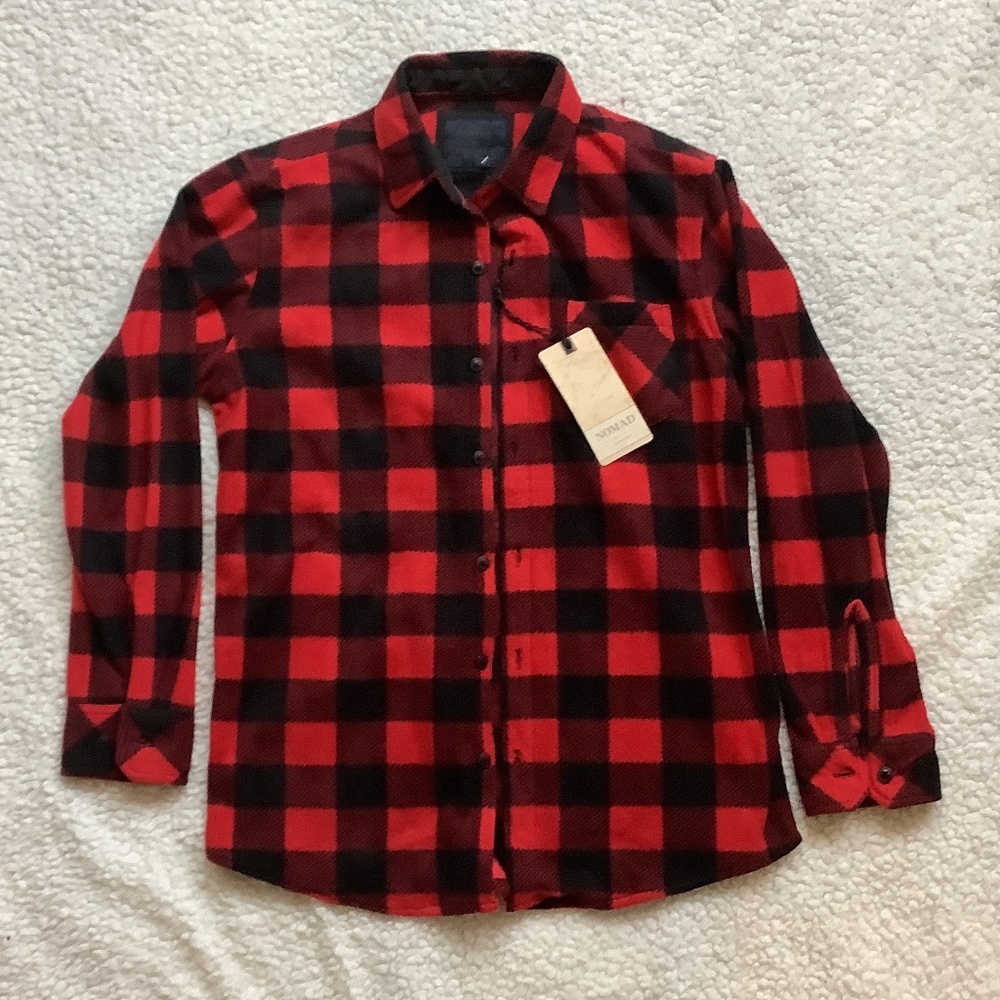 Fleece Buffalo Plaid Boys Button Up